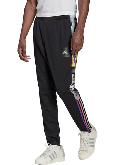 Adidas Men's Tiro Pride Track Pants, Black/Multicolor