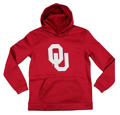 Genuine Stuff NCAA Youth Boys Oklahoma Sooners Perforated Pullover Hoodie - Red