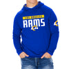 Zubaz NFL Men's Los Angeles Rams Team Color Hoodie W. Viper Print Details