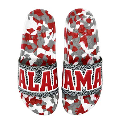 Hype Co College NCAA Unisex Alabama Crimson Tide Sandal Slides