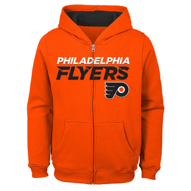 Outerstuff Philadelphia Flyers NHL Kids (4-7) Stated Full Zip Hoodie, Orange