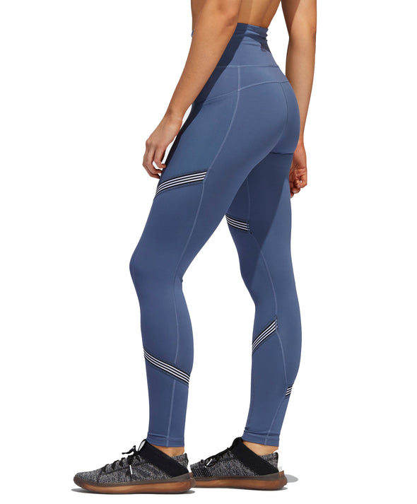 Adidas Women's Believe This 3-Stripes Athletic Leggings, Tech Ink