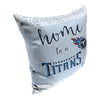 Northwest NFL Tennessee Titans Sweet Home Fan 2 Piece Throw Pillow Cover, 18x18