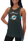 Certo By Northwest NFL Women's Miami Dolphins Outline Tank Top