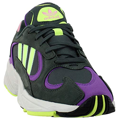 Adidas Men's Yung-1 Casual Sneakers, Legend Ivy/Hi-Res Yellow/Active Purple