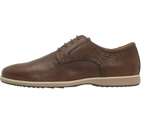 GEOX Men's U Blainey B Oxford Derby Shoe, Brown Cognac