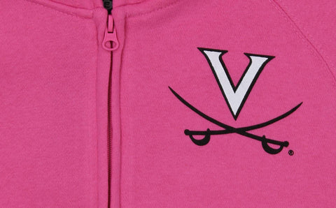 Outerstuff NCAA Women's Virginia Cavaliers Zip Up Hoodie, Pink