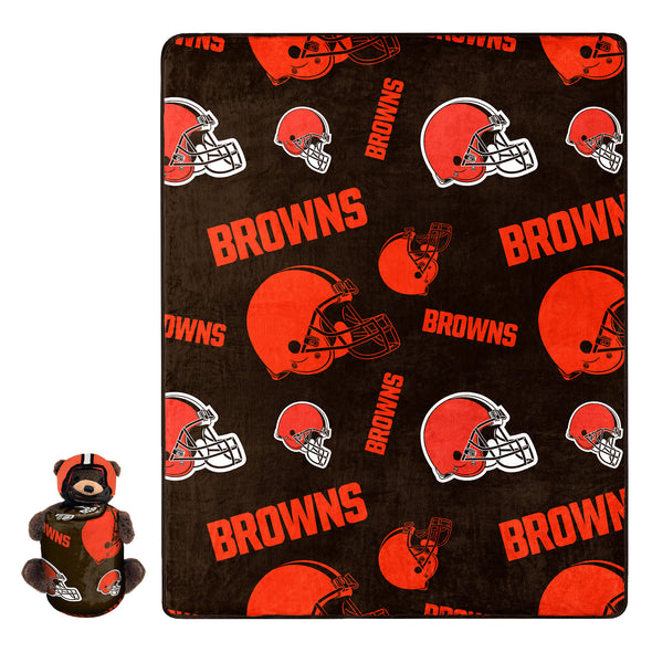 Northwest NFL Cleveland Browns Plush Bear Hugger W/ 40" X 50" Silk Touch Throw Blanket