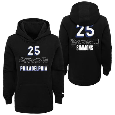 Nike Youth NBA Ben Simmons #25 Philadelphia 76Ers Pull Over Hoodie