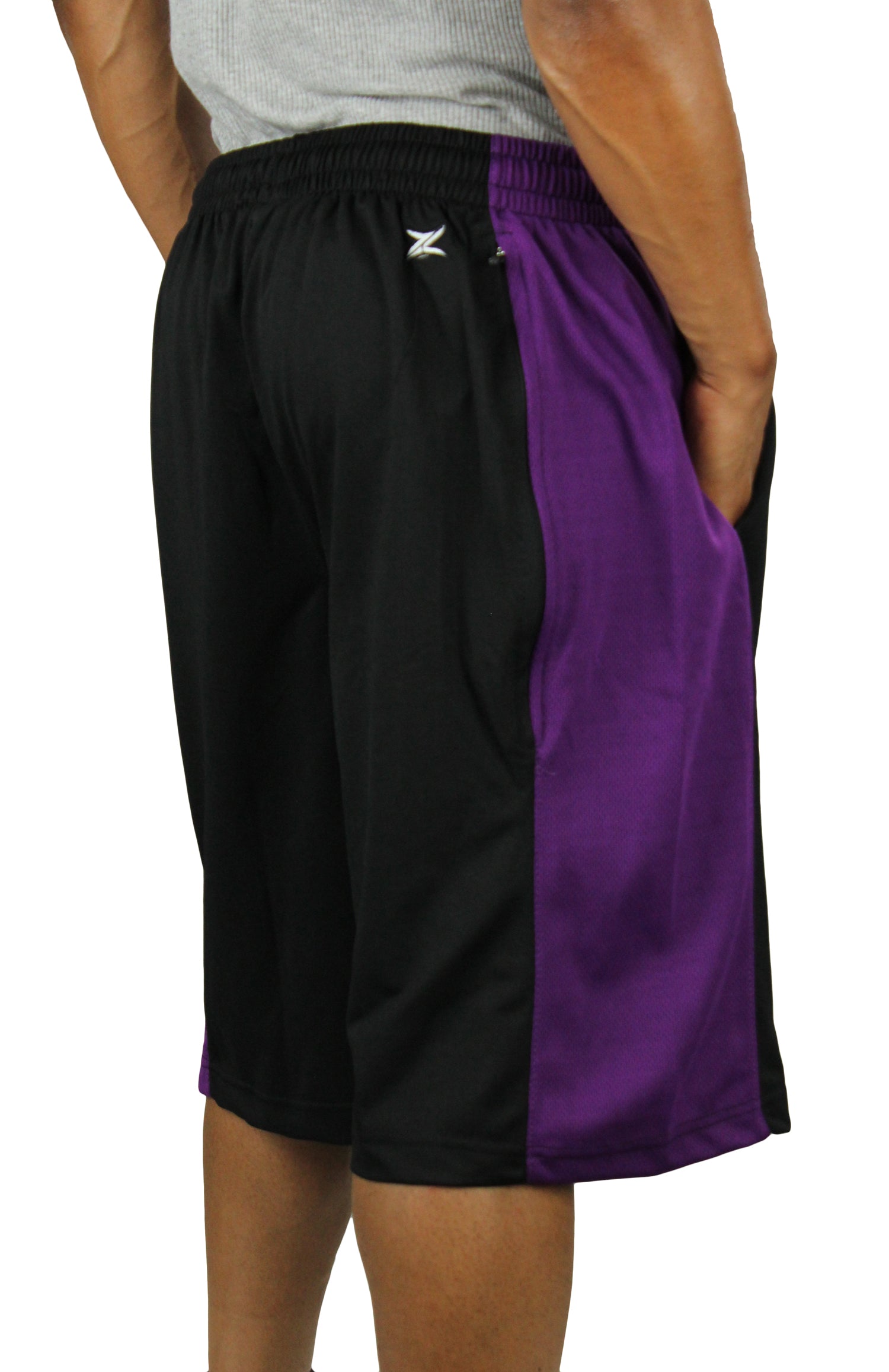 Zipway NBA Big and Tall Men's Los Angeles Lakers Basketball Shorts - Black - 3XL