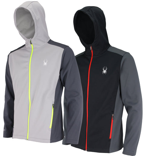 Spyder Men's Hydroweb Hooded Softshell Jacket, Color Options