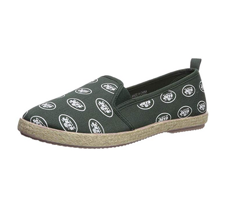 FOCO NFL Women's New York Jets Espadrille Canvas Shoe