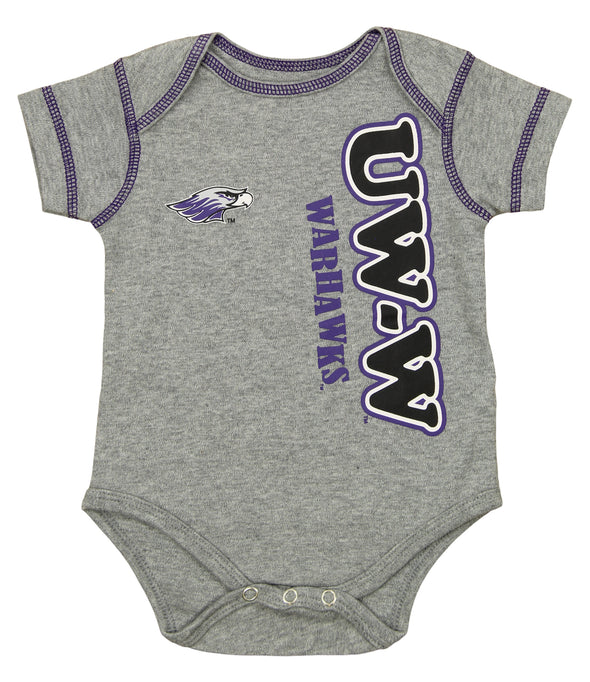 OuterStuff NCAA Infant Wisconsin Whitewater Warhawks 3 Piece Bodysuit Set
