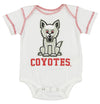 Outerstuff NCAA Infants South Dakota Coyotes 3 Pack Creeper Bodysuit Set