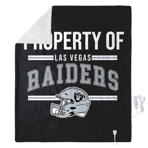 FOCO NFL Las Vegas Raiders Exclusive Heated Throw Blanket, 50"x60"