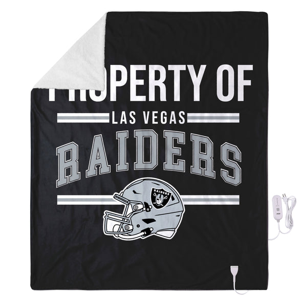 FOCO NFL Las Vegas Raiders Exclusive Heated Throw Blanket, 50"x60"