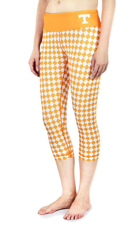 NCAA Women's Tennessee Volunteers Thematic Print Capris, Orange