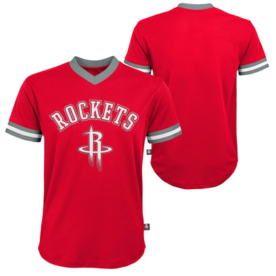 Outerstuff NBA Youth Boys (8-20) Houston Rockets Short Sleeve Mesh Fashion Top