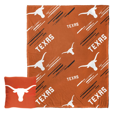 Northwest NCAA Texas Longhorns Pillow & Silk Touch Throw Blanket Set