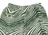 Zubaz NFL Men's Green Bay Packers Single Line Zebra Print Team Pants