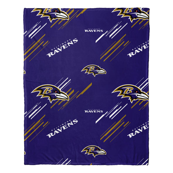 Northwest Baltimore Ravens NFL Slashed Pillow and Throw Blanket 40 x 50 Set