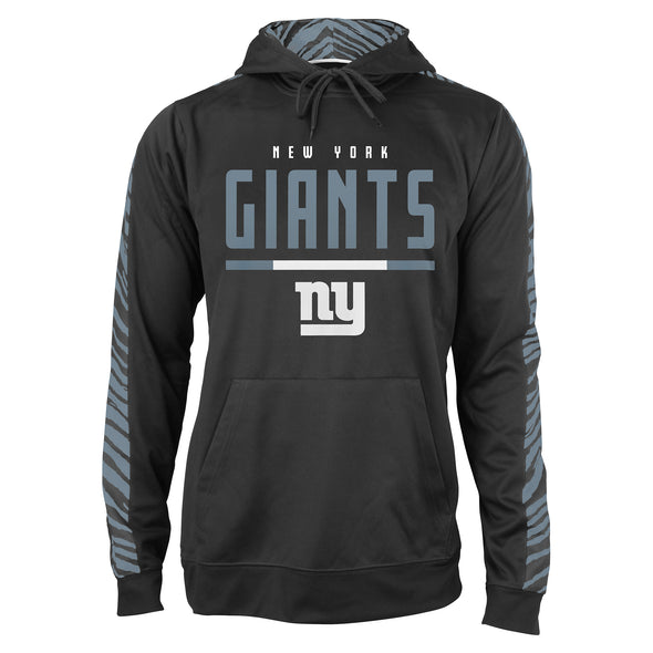 Zubaz NFL Men's New York Giants Hoodie w/ Oxide Zebra Sleeves