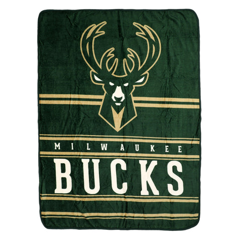 Northwest NBA Milwaukee Bucks Dual Vision 45 X 60 Silk Touch Throw Blanket