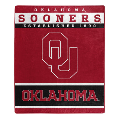 Northwest NCAA Oklahoma Sooners Raschel Throw Blanket