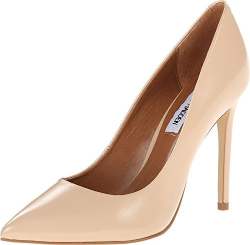 Steve Madden Women's Proto Fashion Pump Classic Pointed Toe Heels, Blush Leather