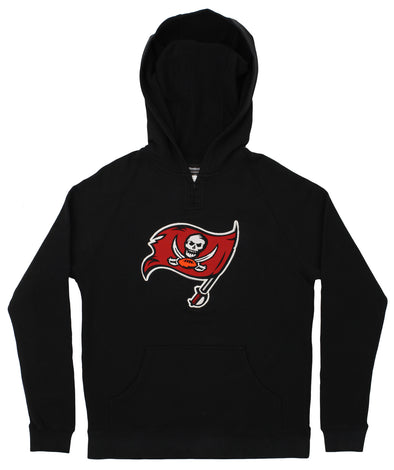 Reebok NFL Women's Tampa Bay Buccaneers Logo Patch Hooded Sweatshirt