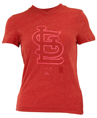 Outerstuff MLB Youth Girl's St. Louis Cardinals Tri-blend Slider Tee