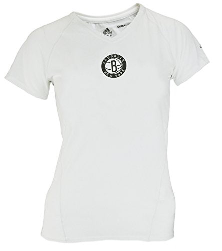Adidas NBA Women's Brooklyn Nets Short Sleeve Climalite T-Shirt, White