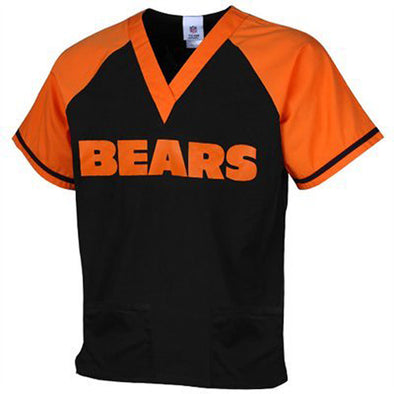 Fabrique Innovations NFL Unisex Chicago Bears Scrub Top