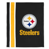 FOCO NFL Pittsburgh Steelers Plush Soft Micro Raschel Throw Blanket, 50 x 60