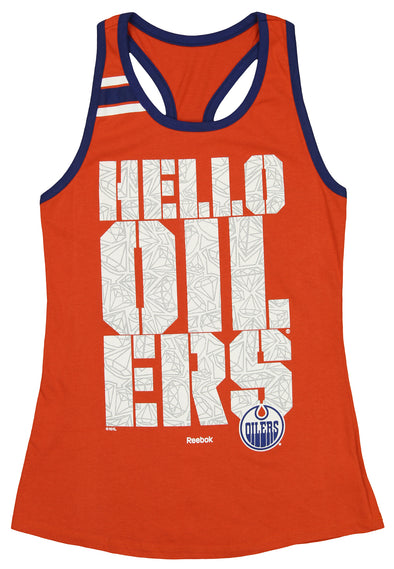 Reebok NHL Youth Girls (7-16) Edmonton Oilers Princess Cut Tank Top