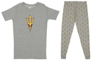 Outerstuff NCAA Youth Arizona State Sun Devils Overtime Pajama Set, Gray