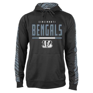Zubaz NFL Men's Cincinnati Bengals Hoodie w/ Oxide Zebra Sleeves