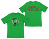 FISLL NBA Men's Boston Celtics Team Color, Name and Logo Premium T-Shirt