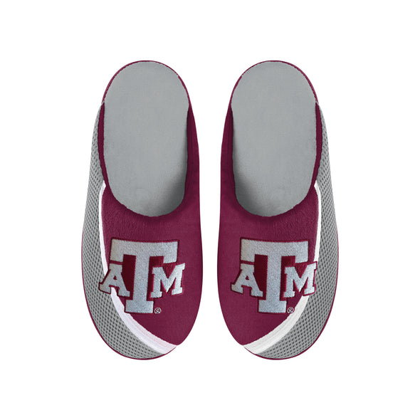 FOCO NCAA Men's Texas A&M Aggies 2022 Big Logo Color Edge Slippers