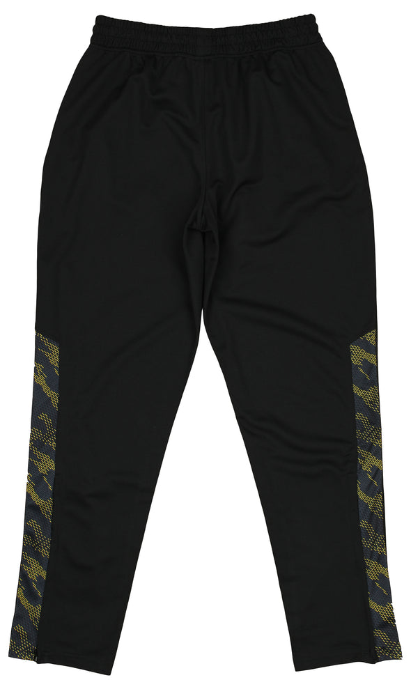 Zubaz NFL Men's Pittsburgh Steelers Viper Accent Elevated Jacquard Track Pants