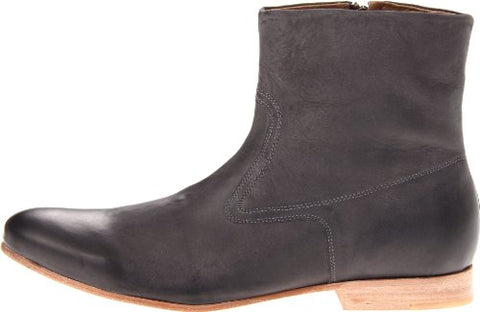 JD Fisk Puck Men's Spring Leather Boots, Black