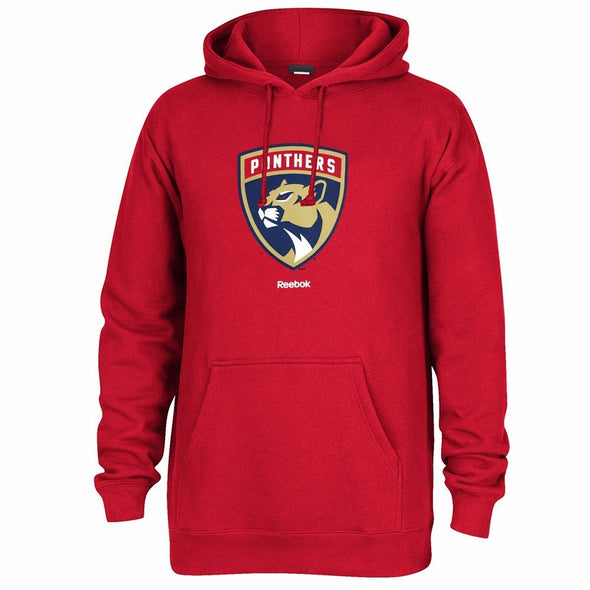 Reebok NHL Men's Florida Panthers Logo Crest Basic Pullover Fleece Hoodie
