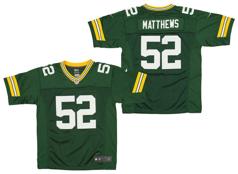 Nike NFL Youth (8-20) Clay Matthews Green Bay Packers TMC Limited Jersey, Green