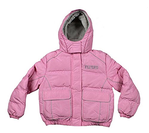 NHL Hockey Youth Girl's Philadelphia Flyers Winter Hooded Jacket, Pink