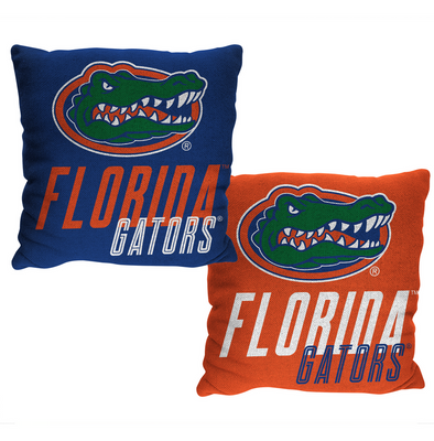 Northwest NCAA Florida Gators Double Sided Jacquard Accent Throw Pillow