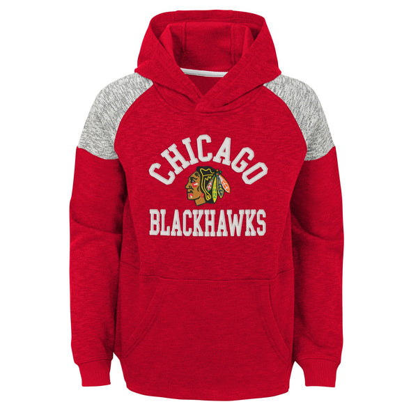 Outerstuff NHL Youth (8-20) Chicago Blackhawks Linebacker Fleece Hoodie