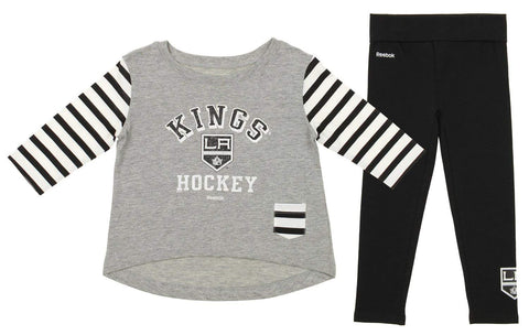 Reebok NHL Girl's Los Angeles Kings "Little Big Girl" Pant Set