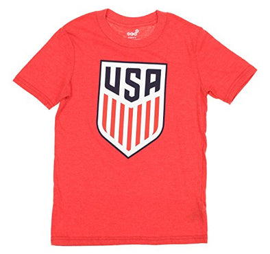 Gen 2 USA Soccer Youth Primary Tri-Blend Short Sleeve T-Shirt, Red