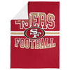 FOCO NFL San Francisco 49ers Stripe Micro Raschel Plush Throw Blanket, 45 x 60