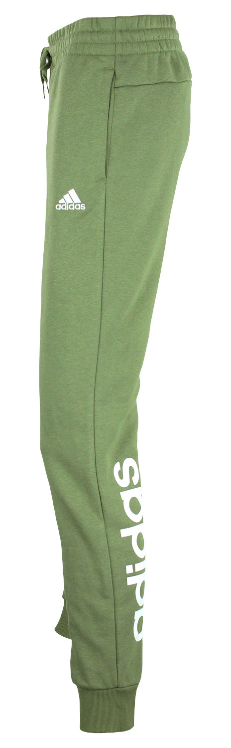 adidas Women's Tapered Fleece Pant, Focus Olive/White